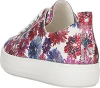 White Multi Flower Lace Up
