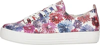 White Multi Flower Lace Up