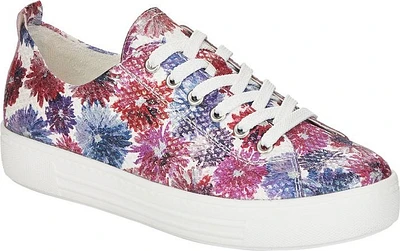 White Multi Flower Lace Up