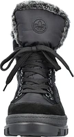 Black Flip Grip Lace Up Boot