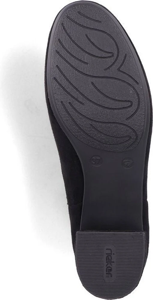 Black Fur Lined W Heel