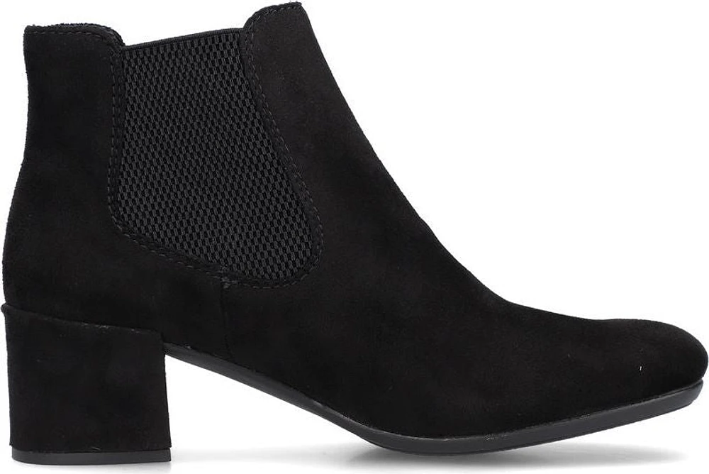 Black Fur Lined W Heel