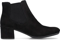 Black Fur Lined W Heel
