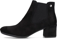 Black Fur Lined W Heel