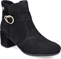Black Fur Lined W Heel