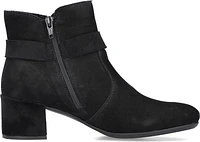 Black Fur Lined W Heel