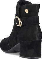 Black Fur Lined W Heel