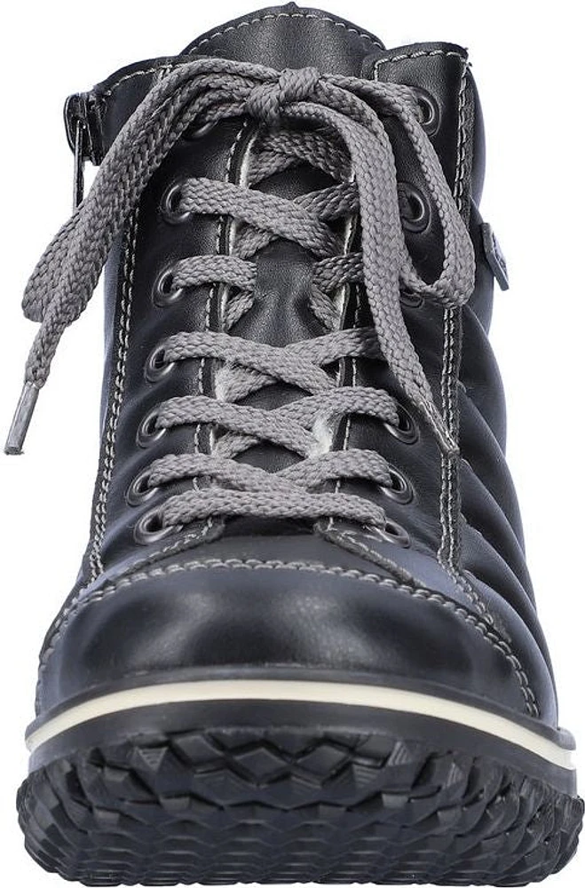 Black Lace Up Ankle Boot