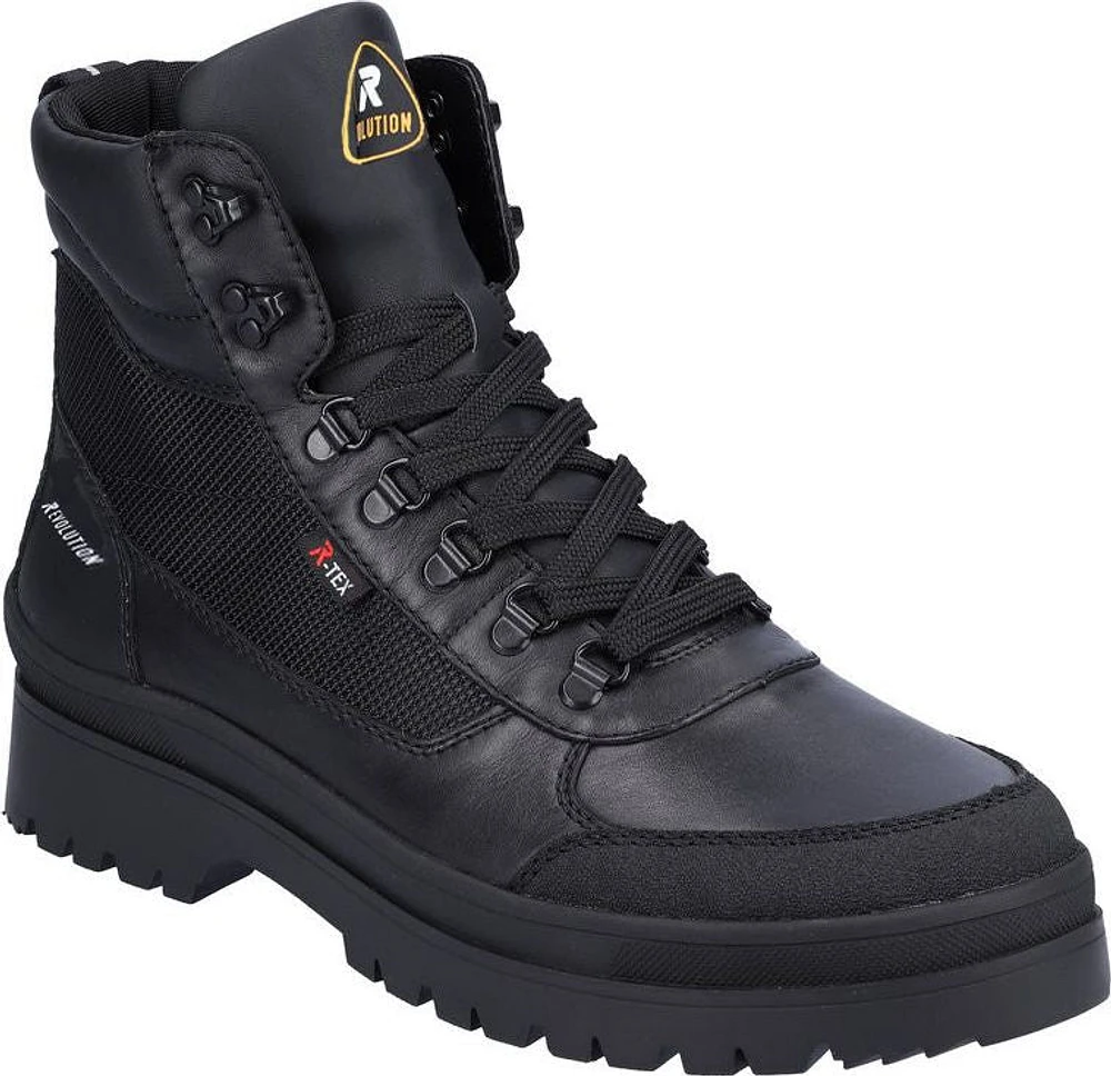 Black Lace Up Winter Boot