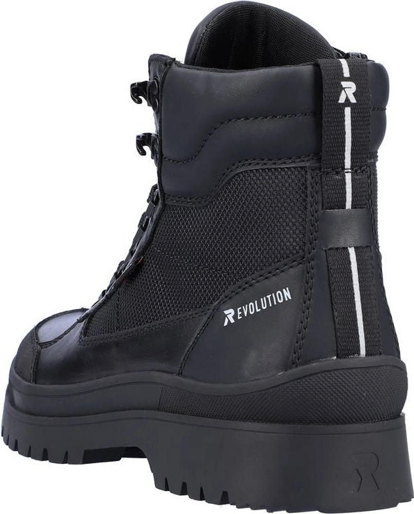 Black Lace Up Winter Boot