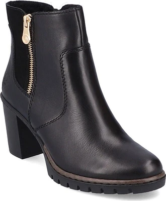 Black Side Zip High Heel