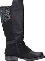 Black Tall Side Zip Boot