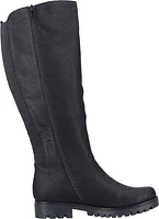 Black Tall Side Zip Boot