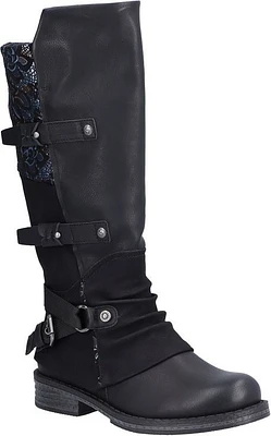 Black Tall Side Zip Boot