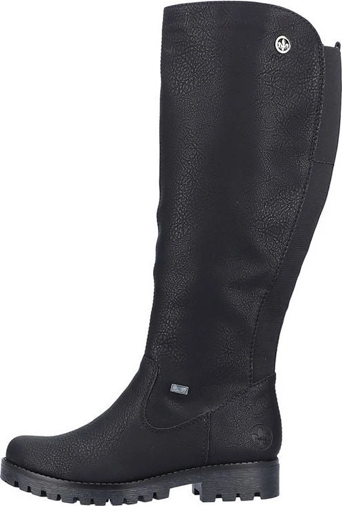 Black Tall Side Zip Boot