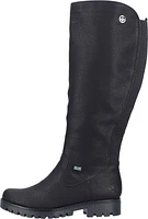 Black Tall Side Zip Boot
