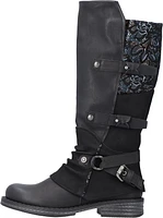 Black Tall Side Zip Boot