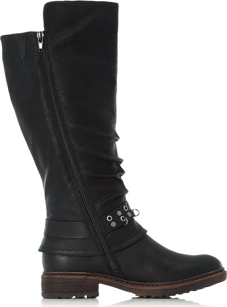 Black Tall Warm Lined Boot