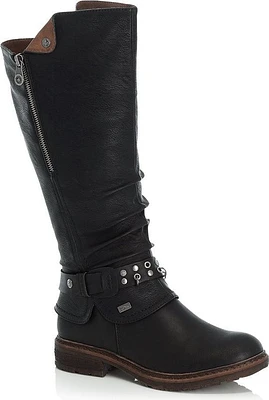 Black Tall Warm Lined Boot