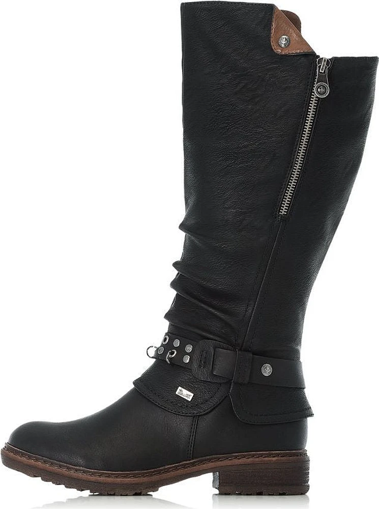 Black Tall Warm Lined Boot
