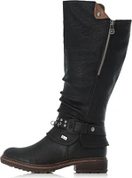 Black Tall Warm Lined Boot