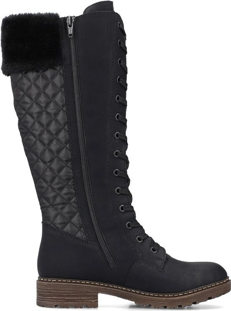 Black Tall Warm Lined Boot