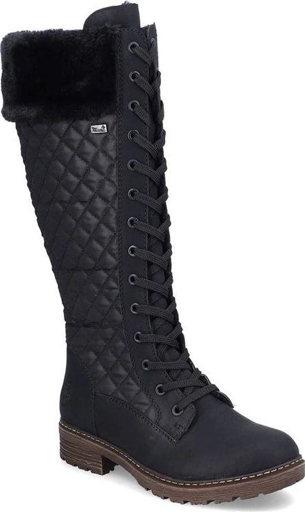 Black Tall Warm Lined Boot