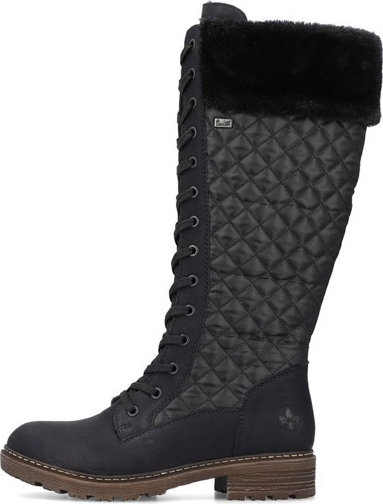 Black Tall Warm Lined Boot