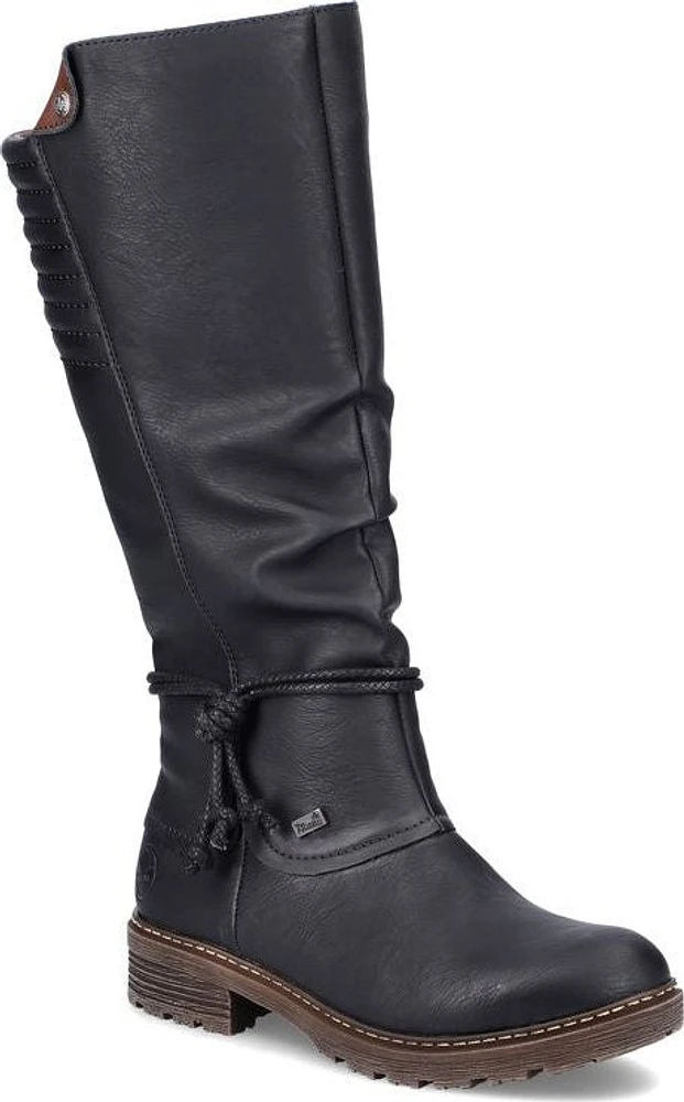 Black Tall Warm Lined Boot