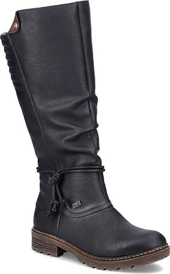 Black Tall Warm Lined Boot