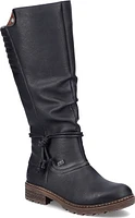 Black Tall Warm Lined Boot