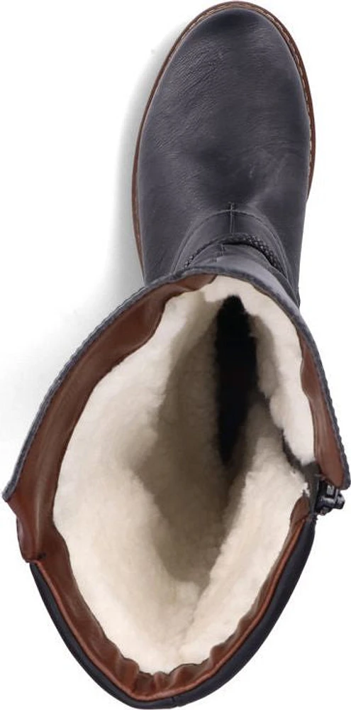 Black Tall Warm Lined Boot