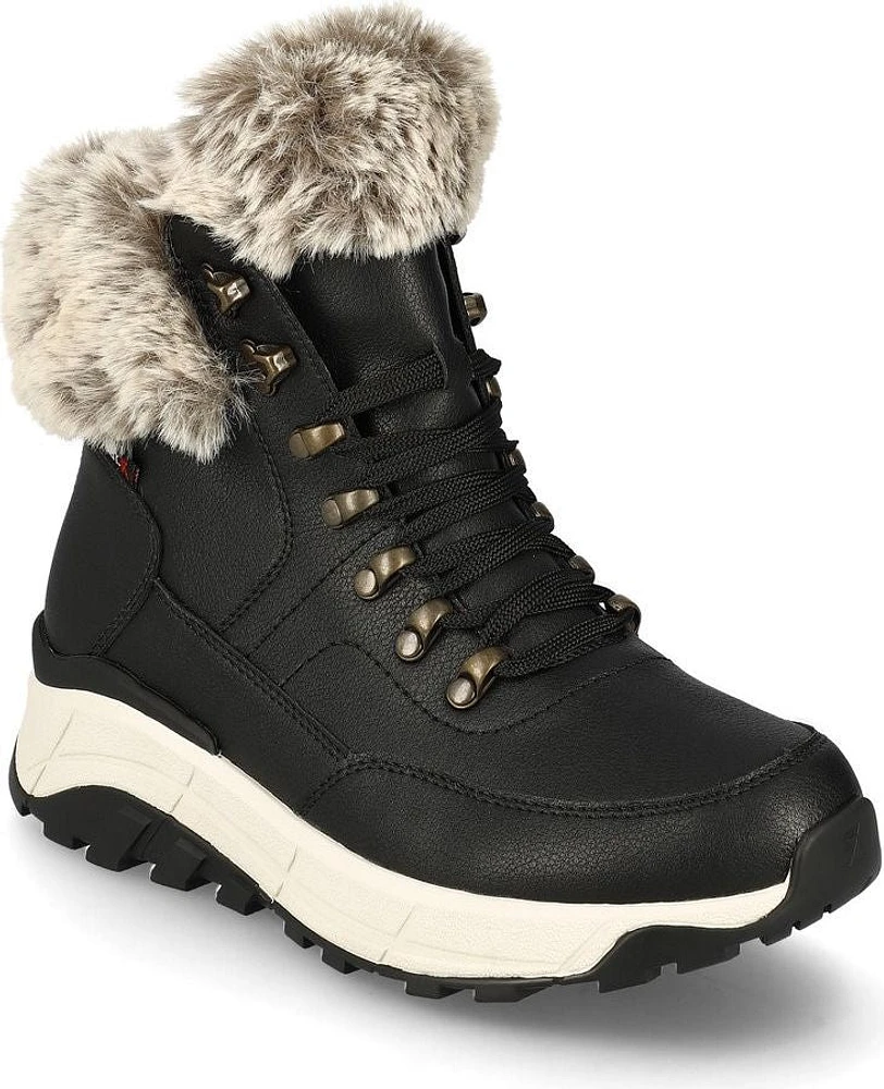Black Wool Lined Boot