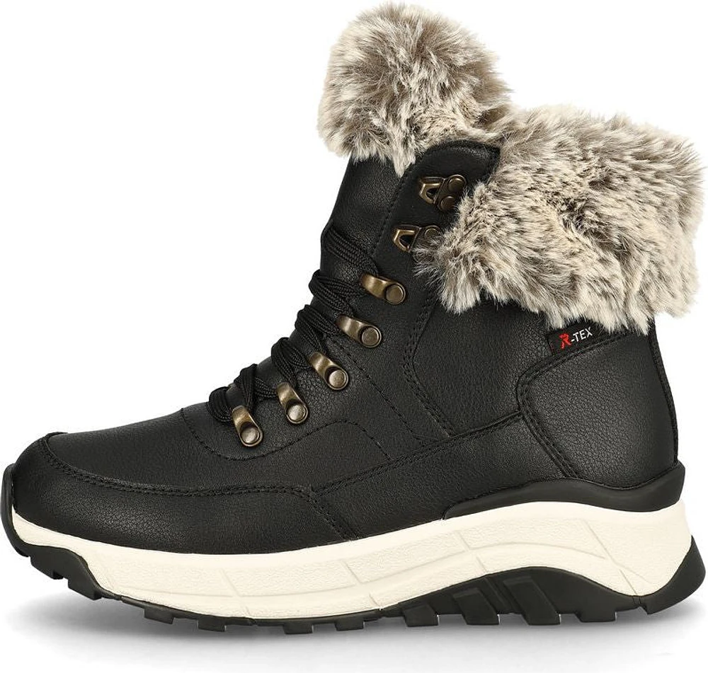 Black Wool Lined Boot