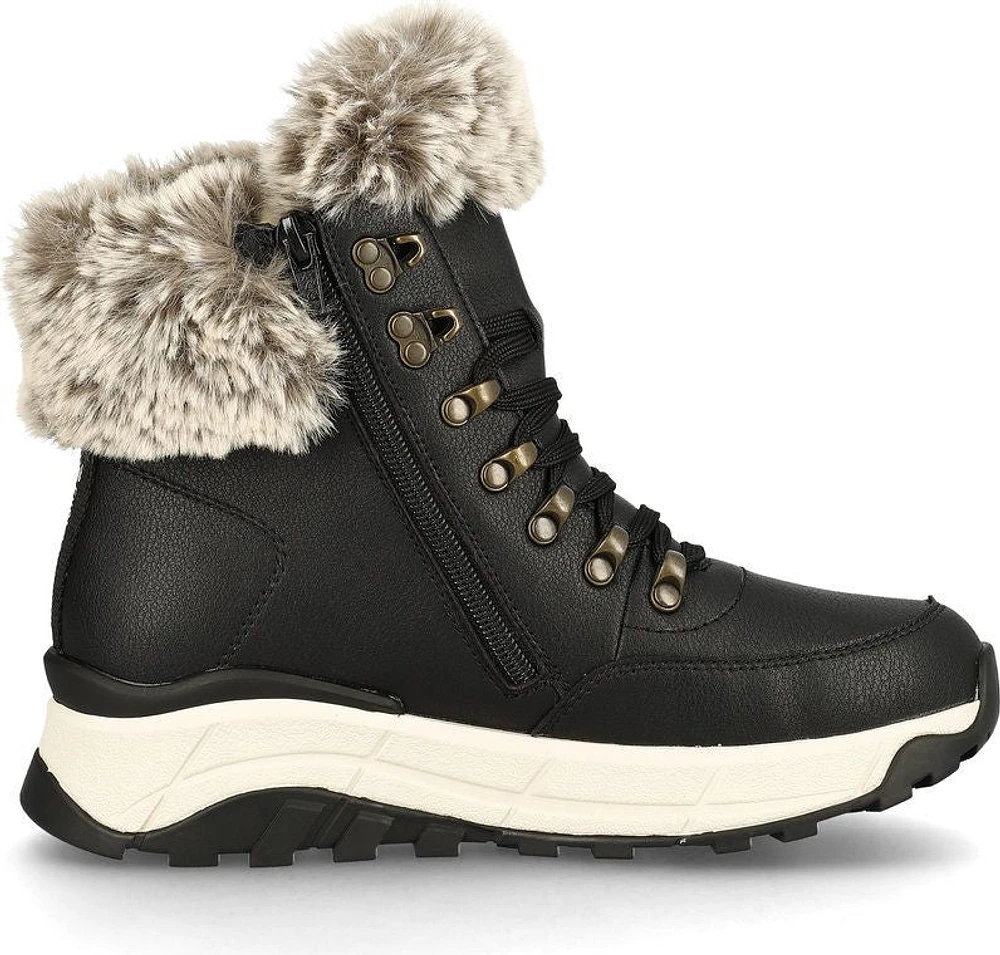 Black Wool Lined Boot
