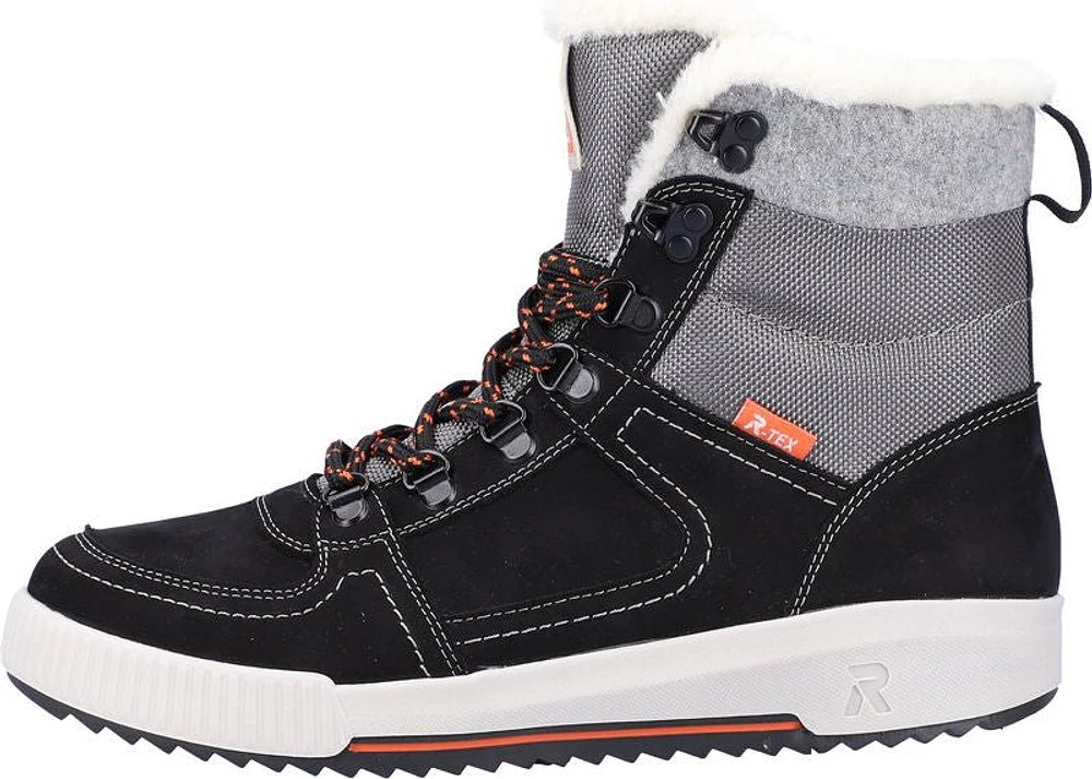 Black/Grey Warm Lined Boot