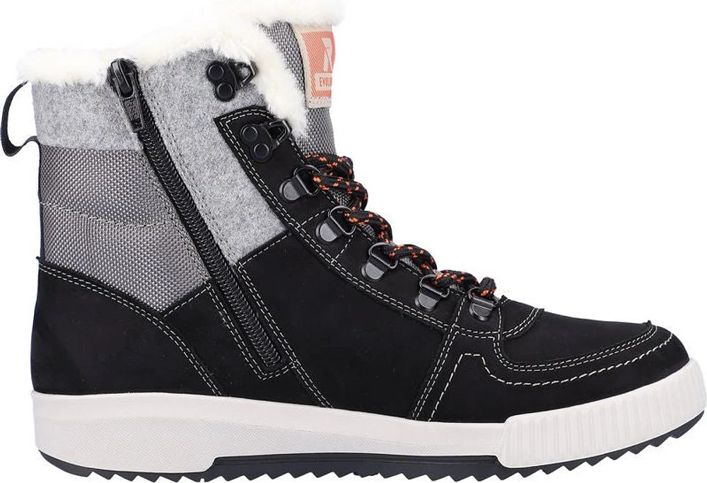 Black/Grey Warm Lined Boot