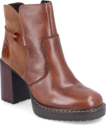 Brown Fur Lined W Heel