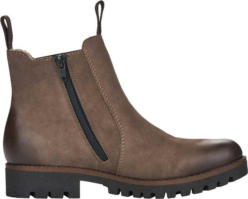 Brown Gore Boot With Inside Zip