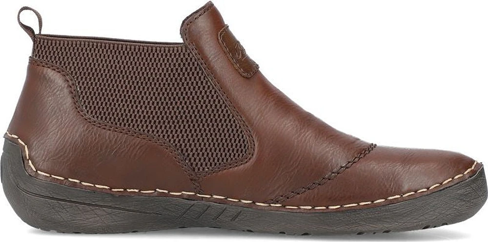 Brown Slip On Ankle Boot