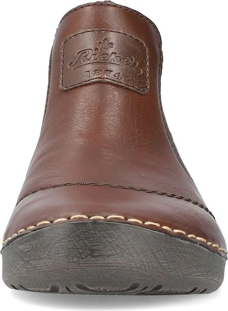 Brown Slip On Ankle Boot