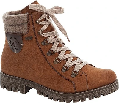 Cognac Lace Up Boot
