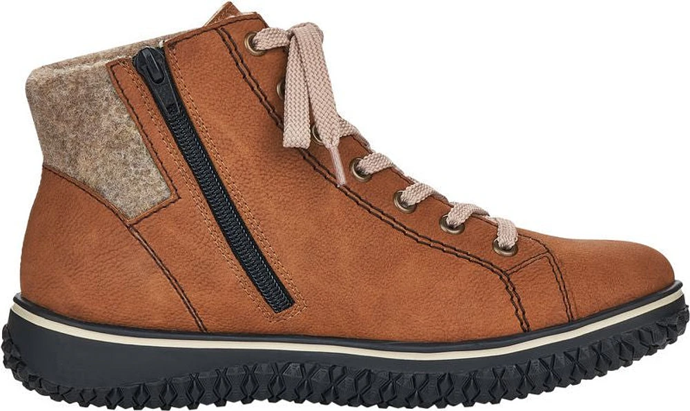 Cognac Short Lace Up Boot