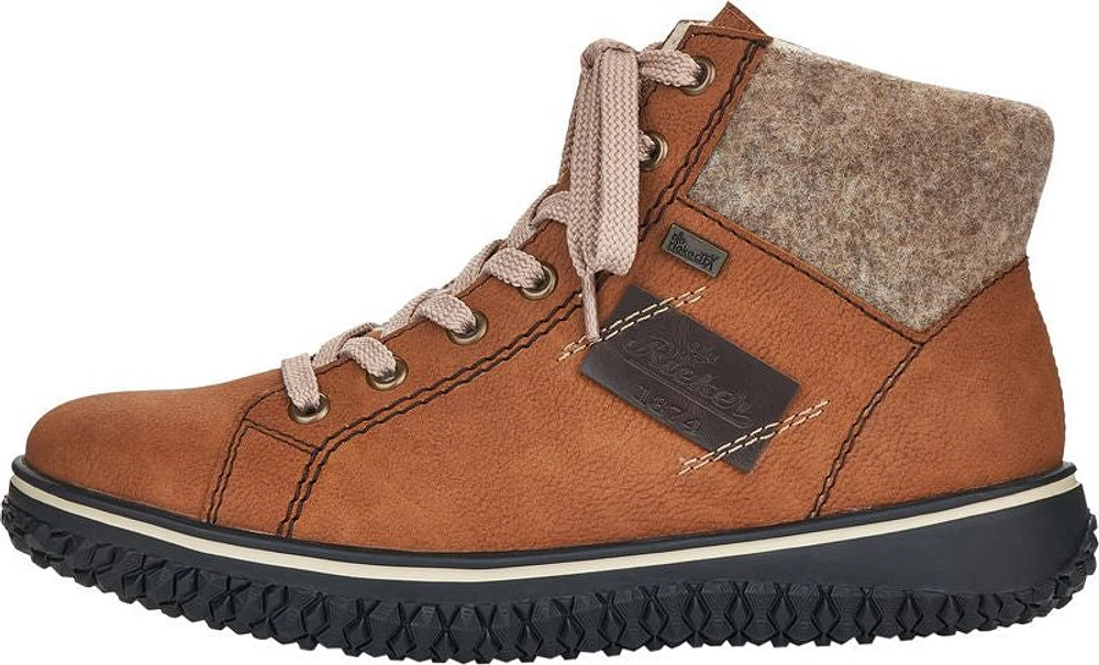Cognac Short Lace Up Boot
