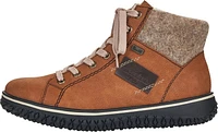 Cognac Short Lace Up Boot