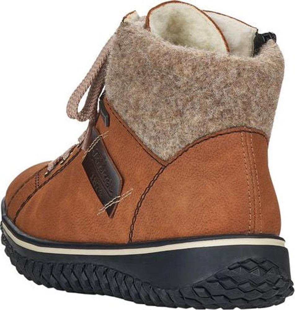 Cognac Short Lace Up Boot