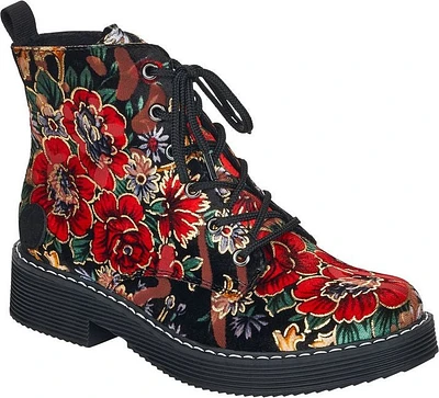 Floral Military Boot
