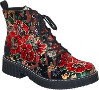 Floral Military Boot