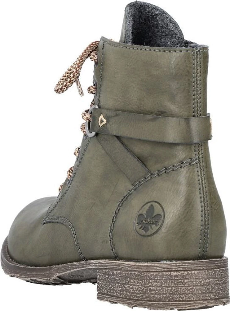 Forest Green Lace Up Boot