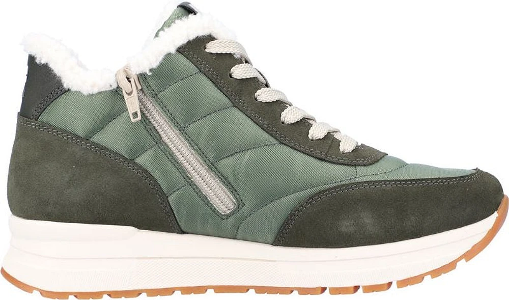 Green Warm Lined Ankle Boot